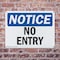 Signmission No Entry OSHA Notice Sign, Plastic, 10in W x 7in L, 2PK OS-2PACK-NS-P-710-L-14518 - alternate 3
